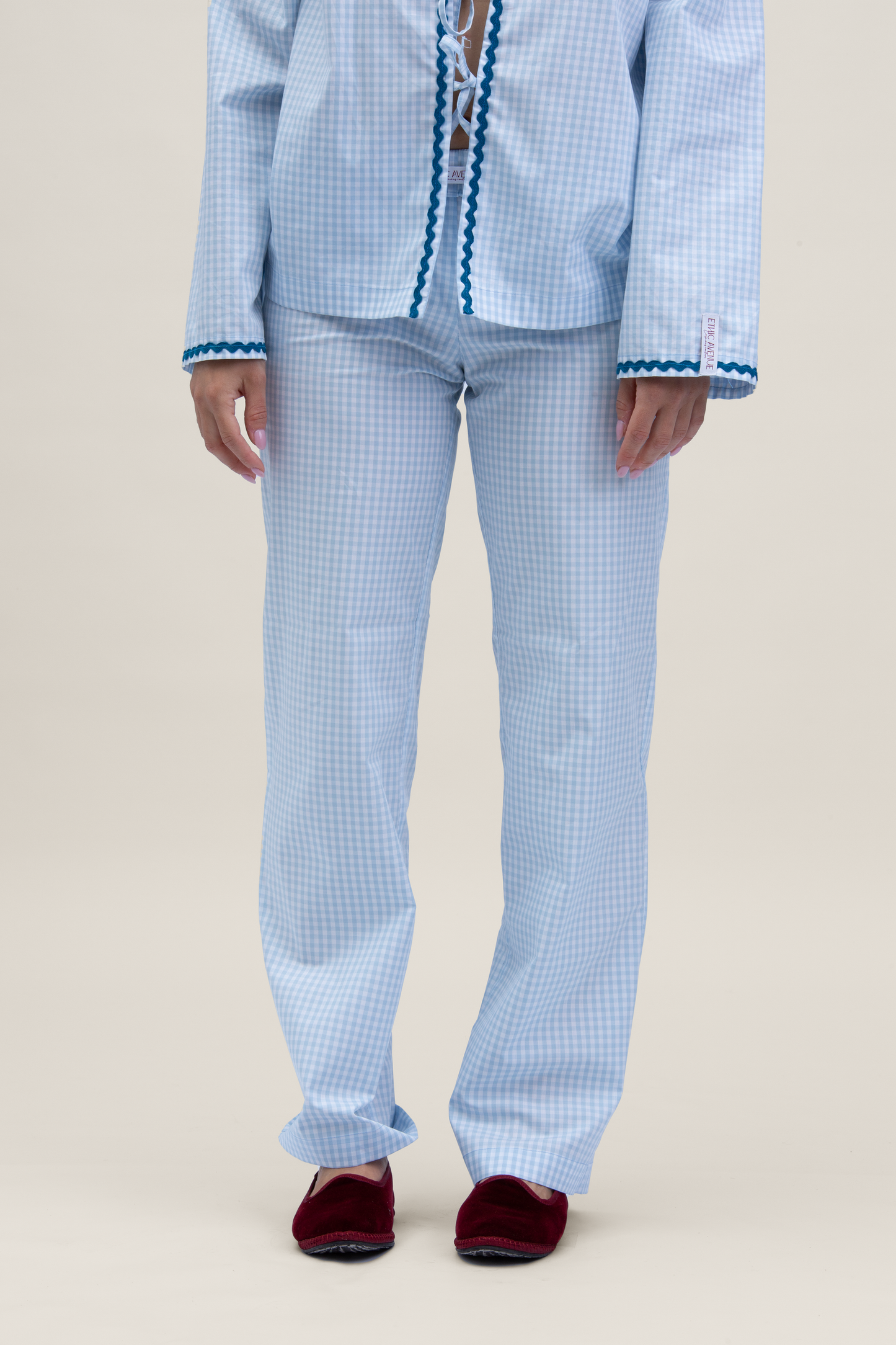 Stockholm linen shirt with bows