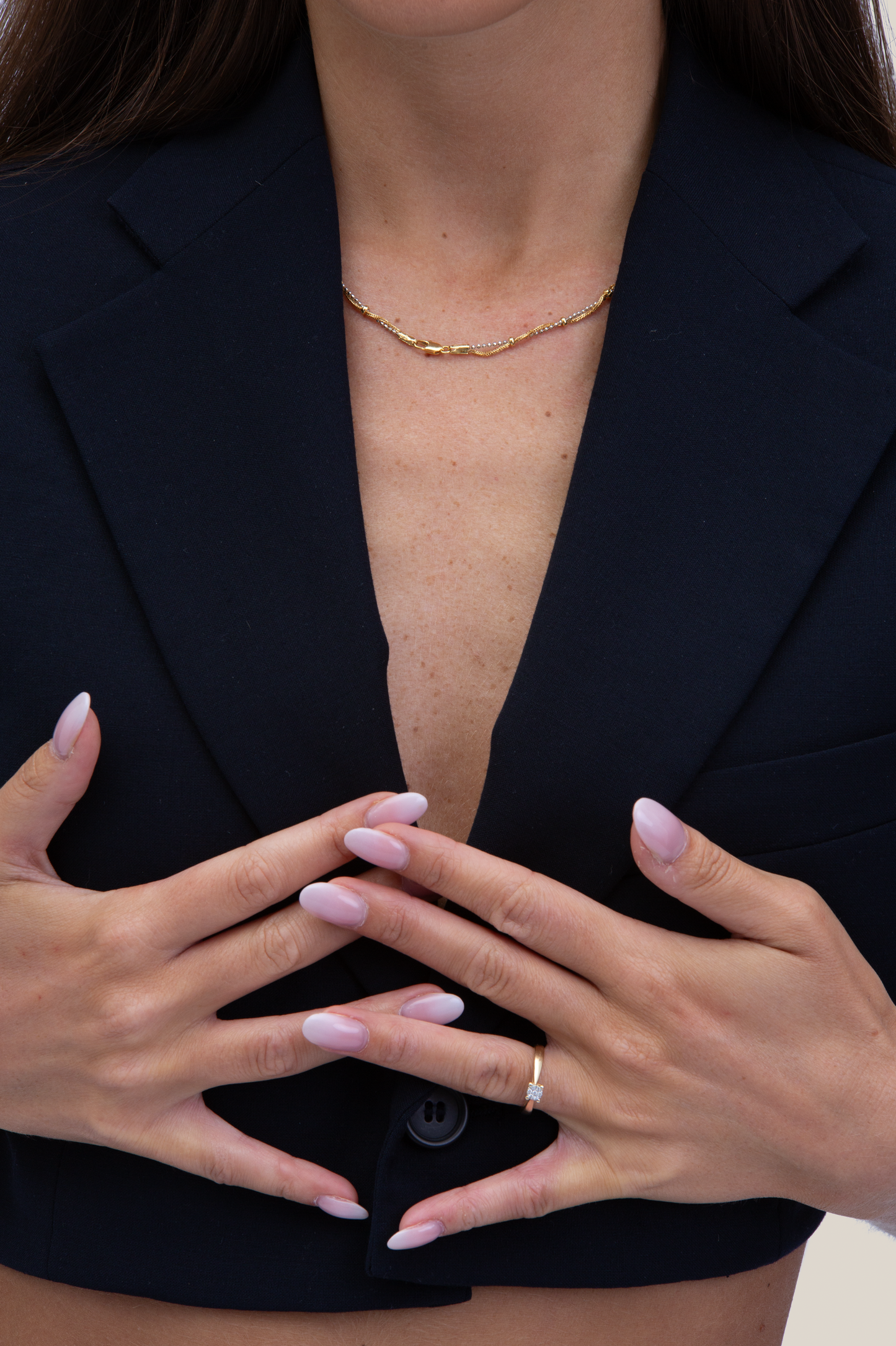 Cropped Gilet | Blu notte XS
