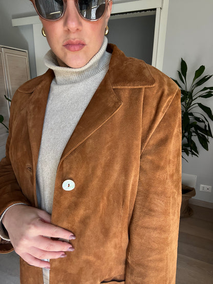 Giacca vintage scamosciata | Marrone Caldo