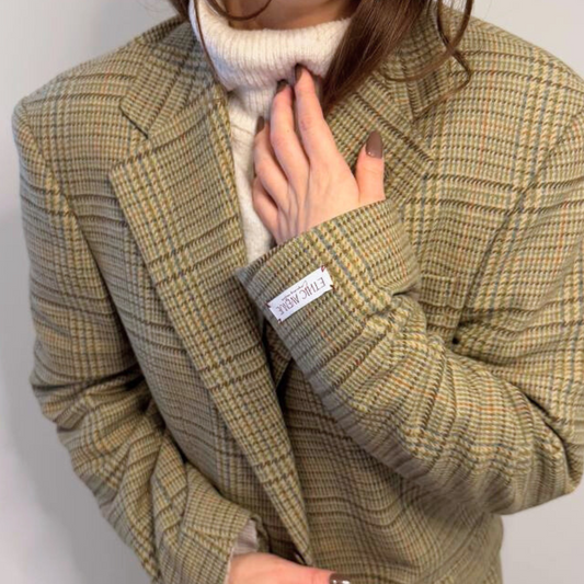 Blazer Vintage in lana | Verde chiaro