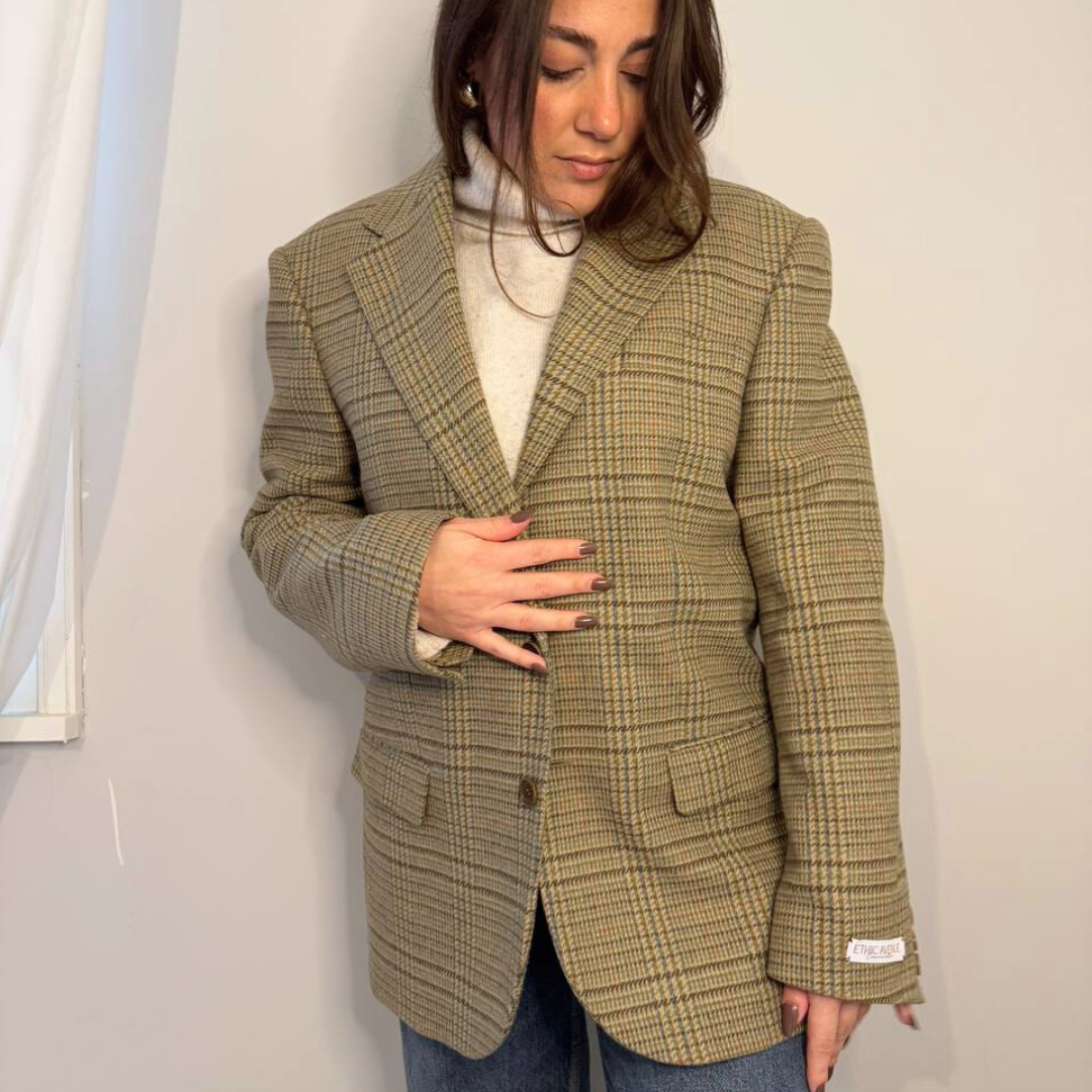 Blazer Vintage in lana | Verde chiaro