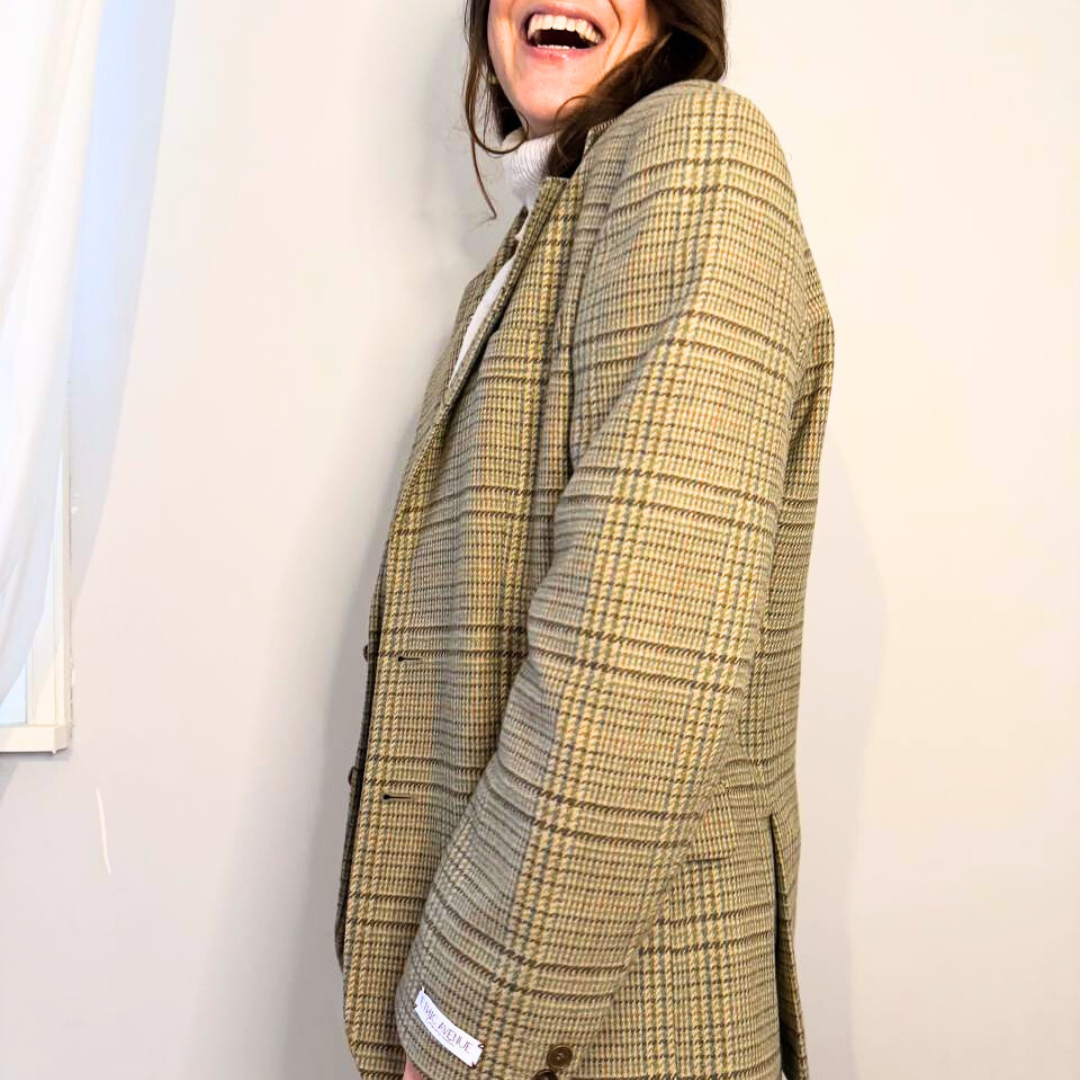 Blazer Vintage in lana | Verde chiaro