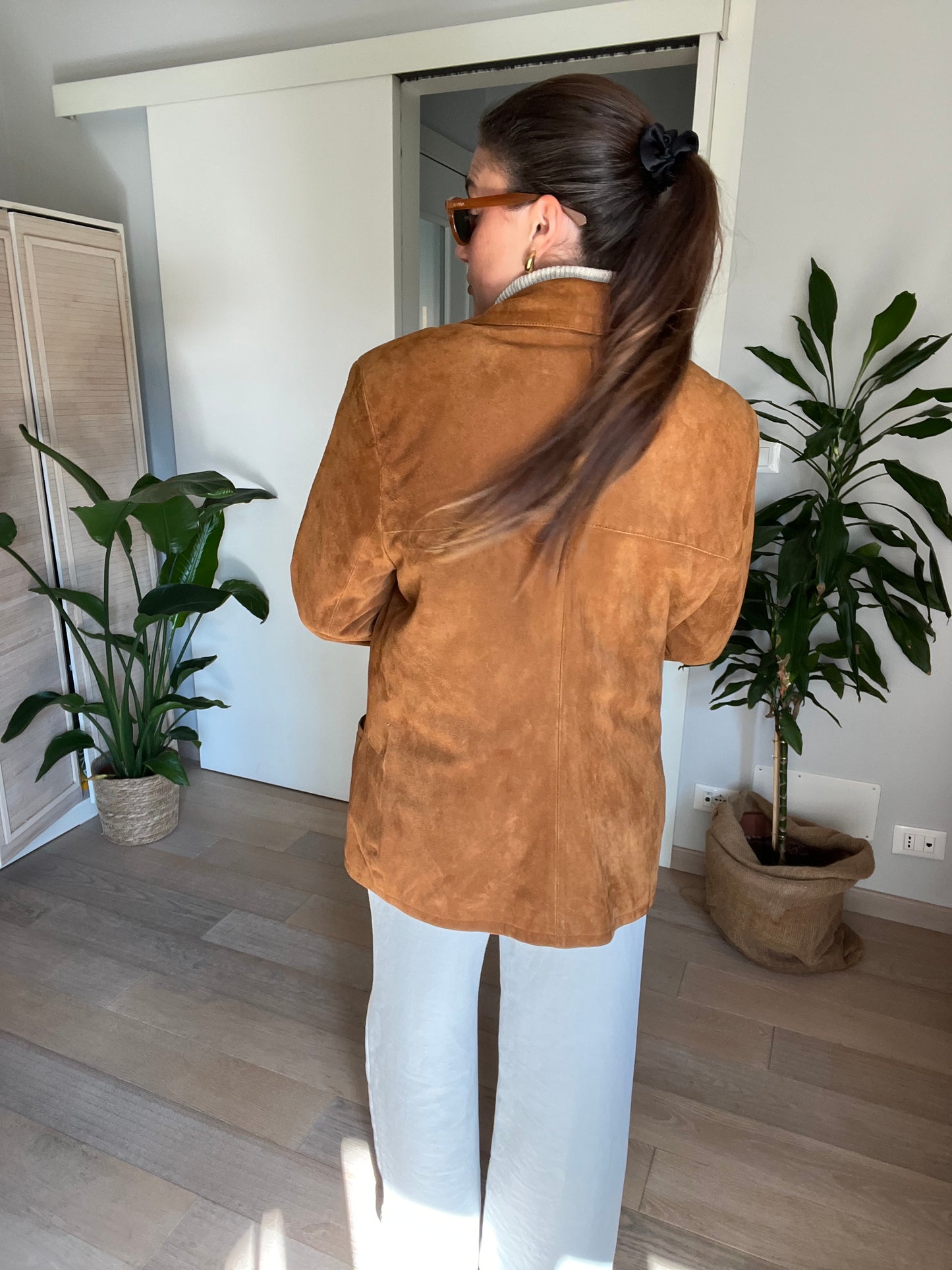 Giacca vintage scamosciata | Marrone Caldo