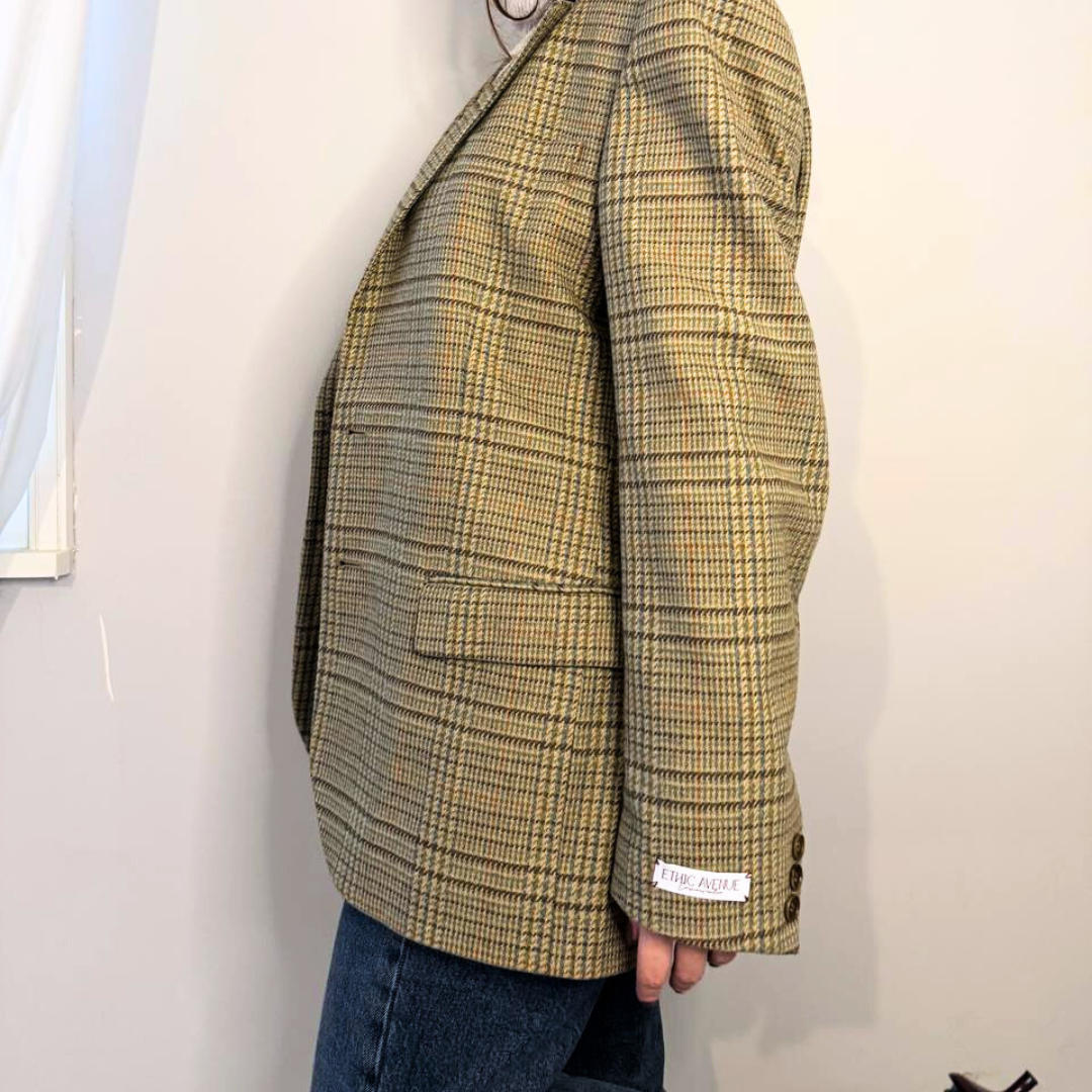 Blazer Vintage in lana | Verde chiaro