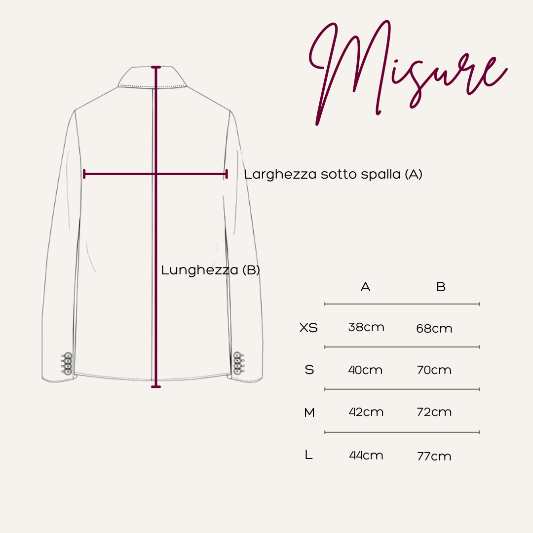 Blazer Oversize Bi-color in lana | Verde scuro