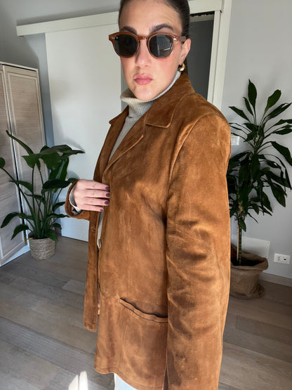 Giacca vintage scamosciata | Marrone Caldo