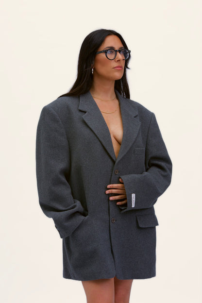 Blazer/Cappotto vintage in lana | Grigio