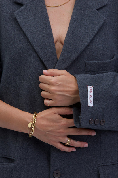 Blazer/Cappotto vintage in lana | Grigio