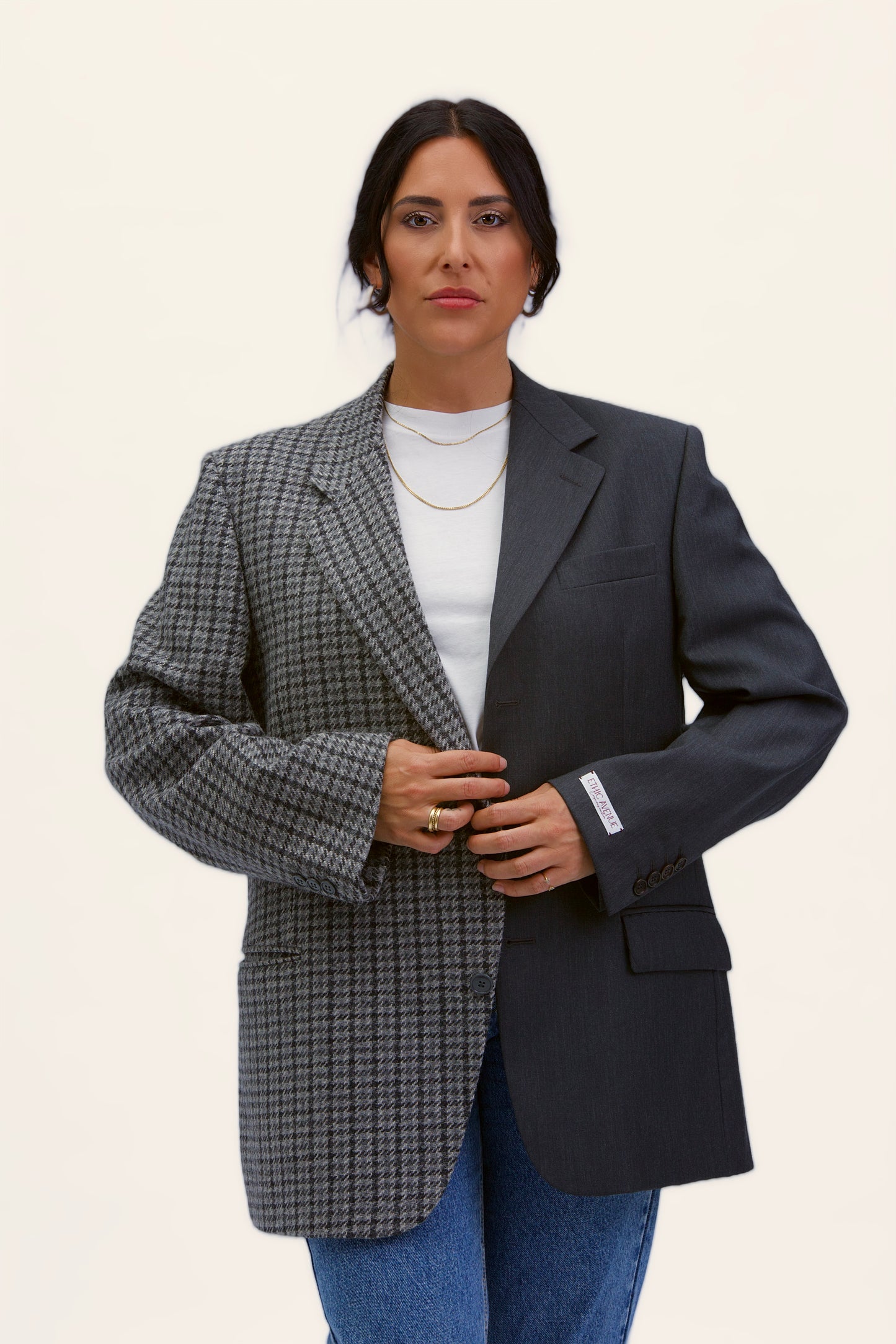 Stockholm linen shirt with bows