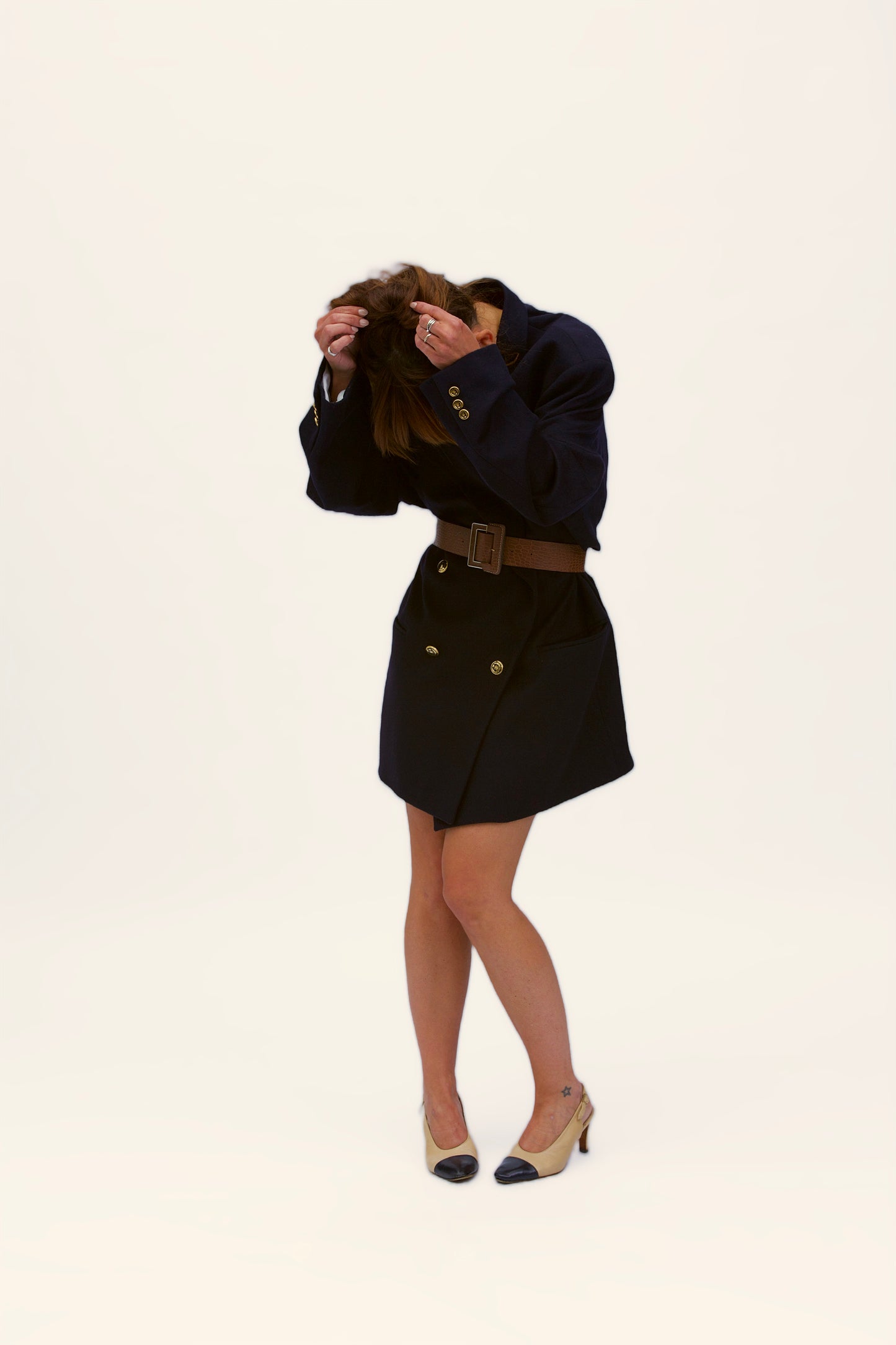 Stockholm linen shirt with bows