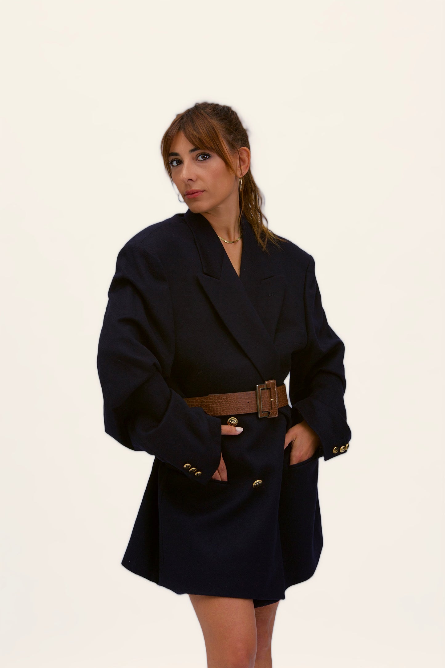 Stockholm linen shirt with bows