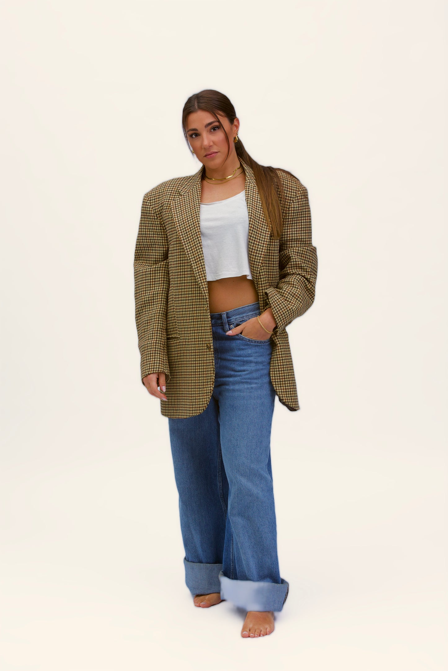 Stockholm linen shirt with bows