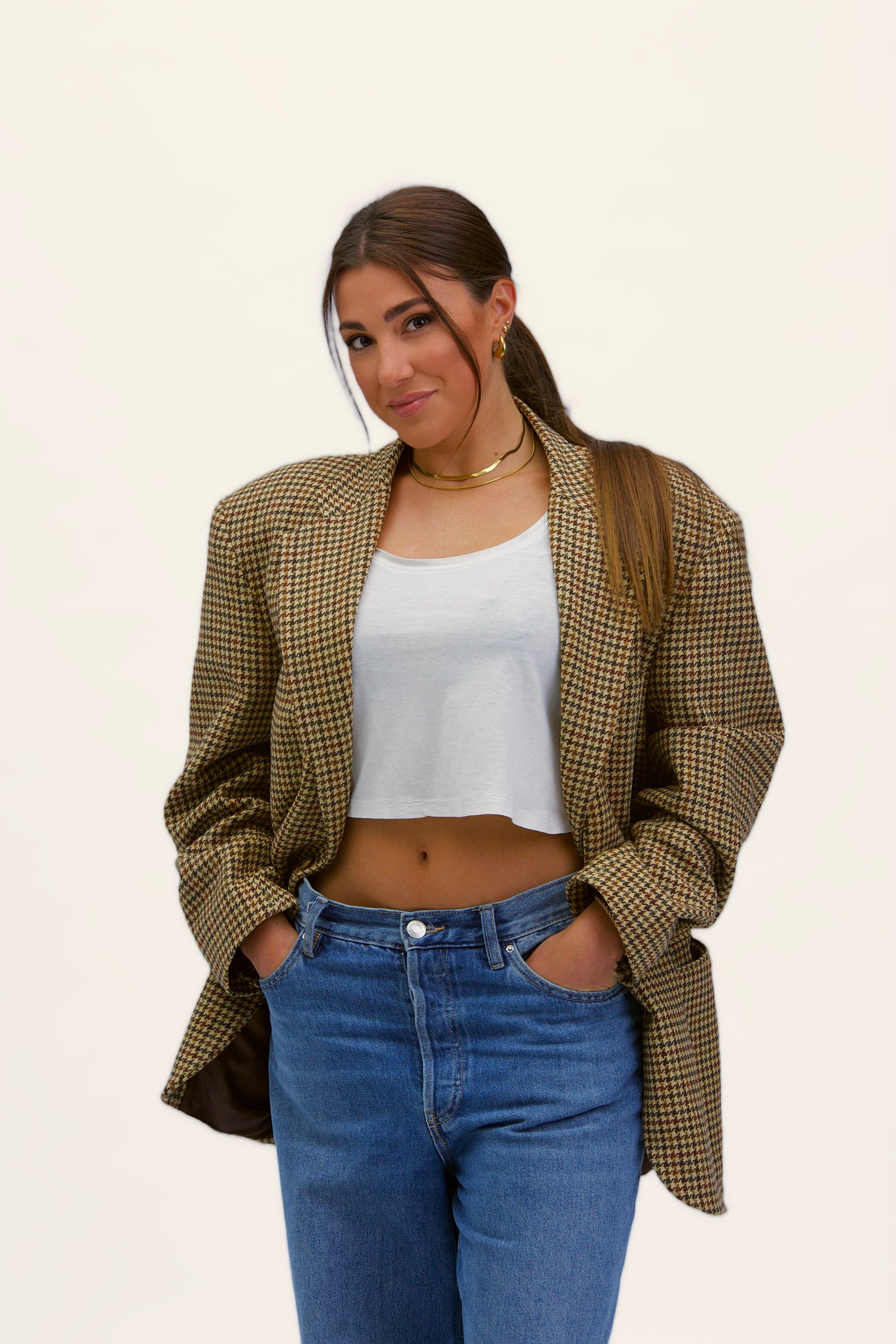 Stockholm linen shirt with bows