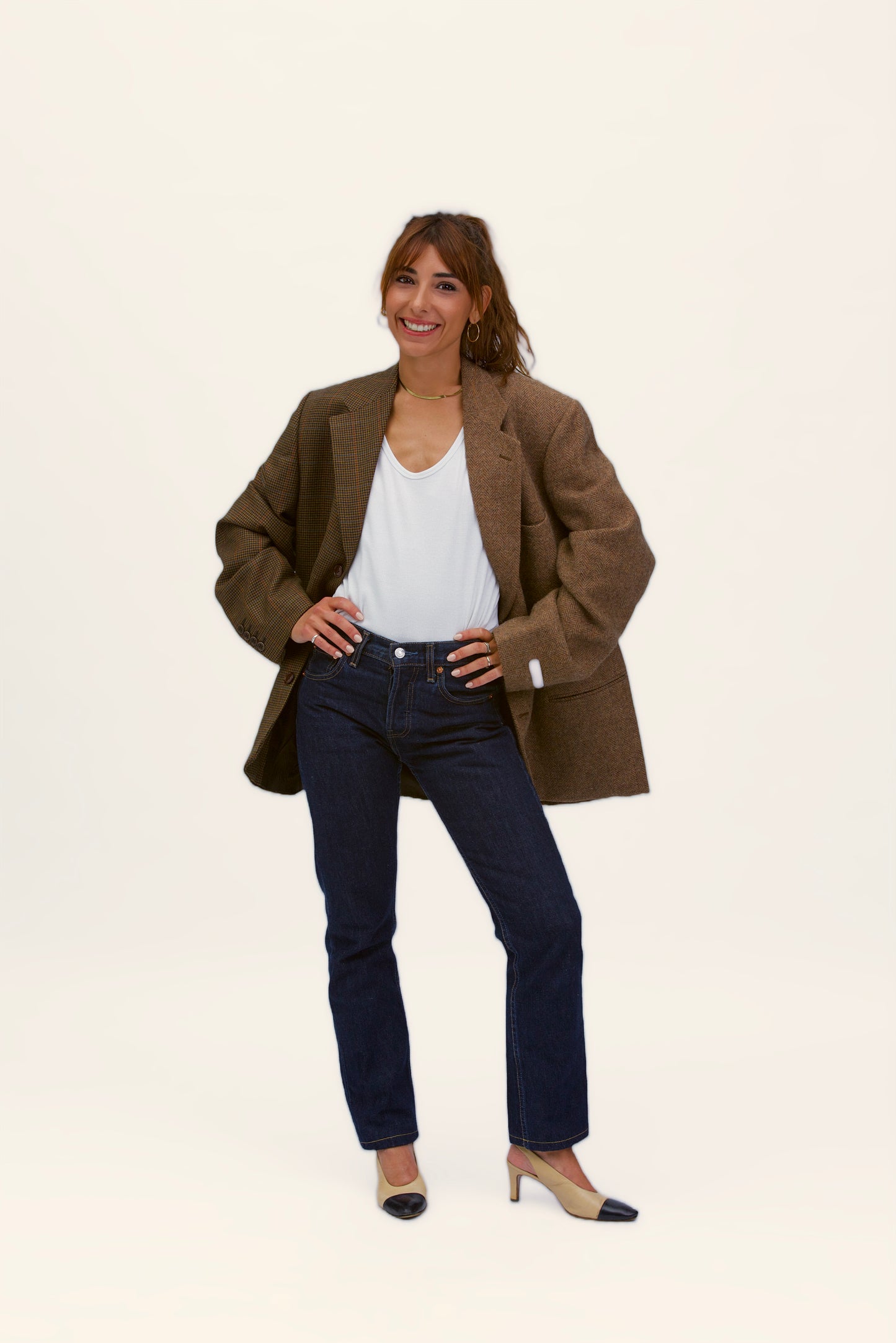 Stockholm linen shirt with bows