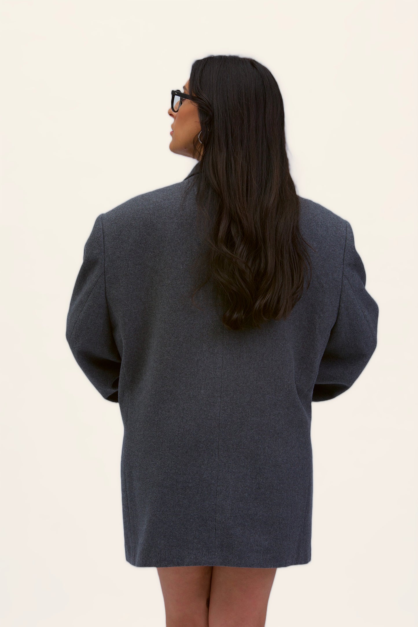 Blazer/Cappotto vintage in lana | Grigio