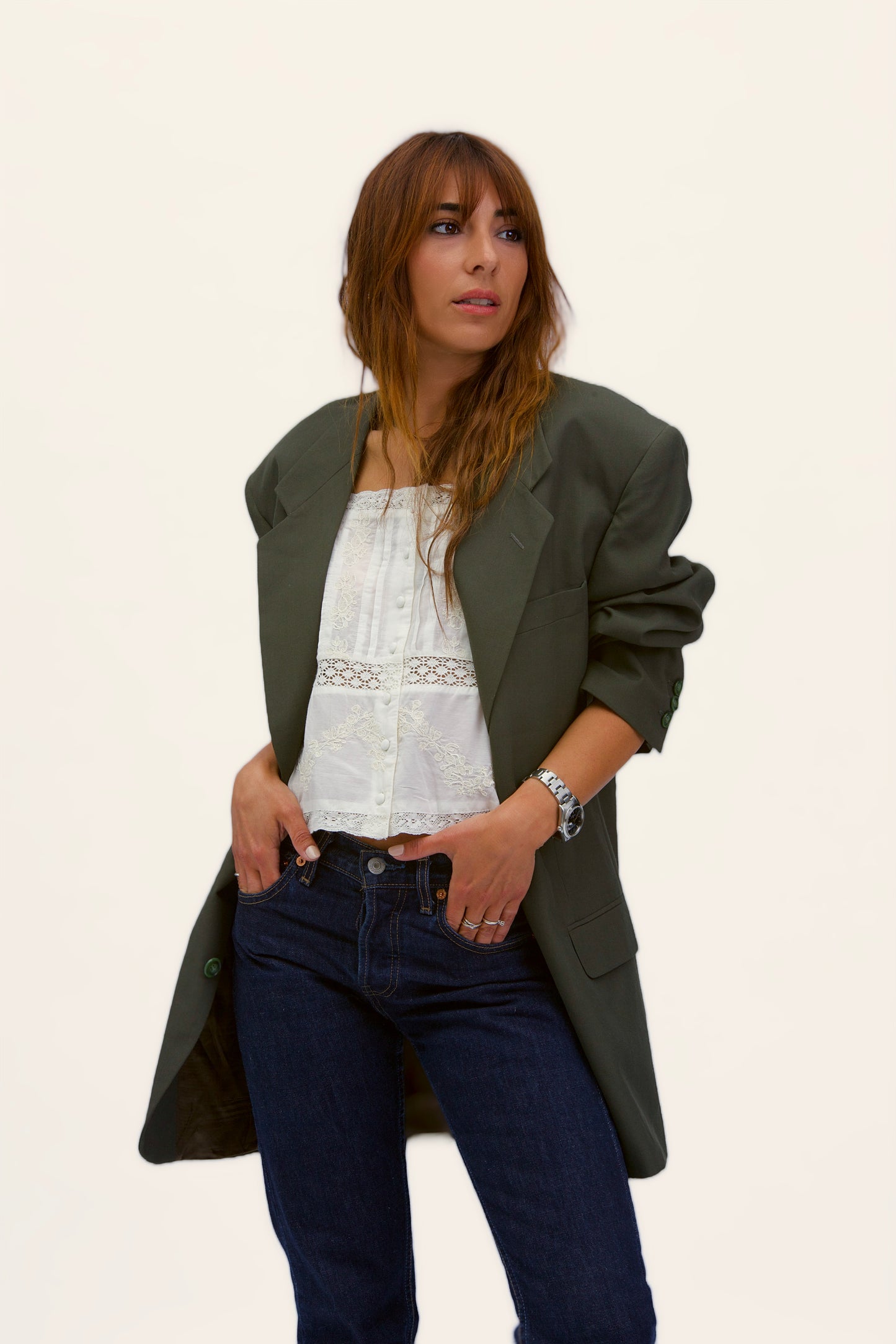 Stockholm linen shirt with bows