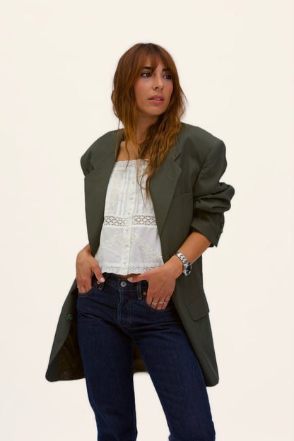 Stockholm linen shirt with bows