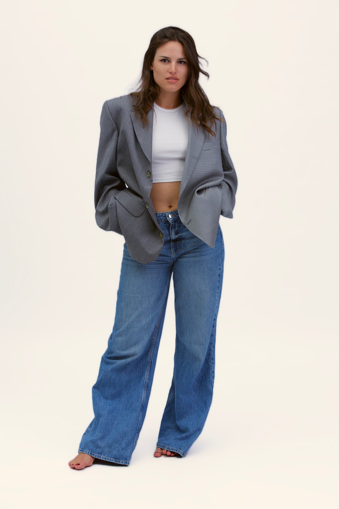 Stockholm linen shirt with bows