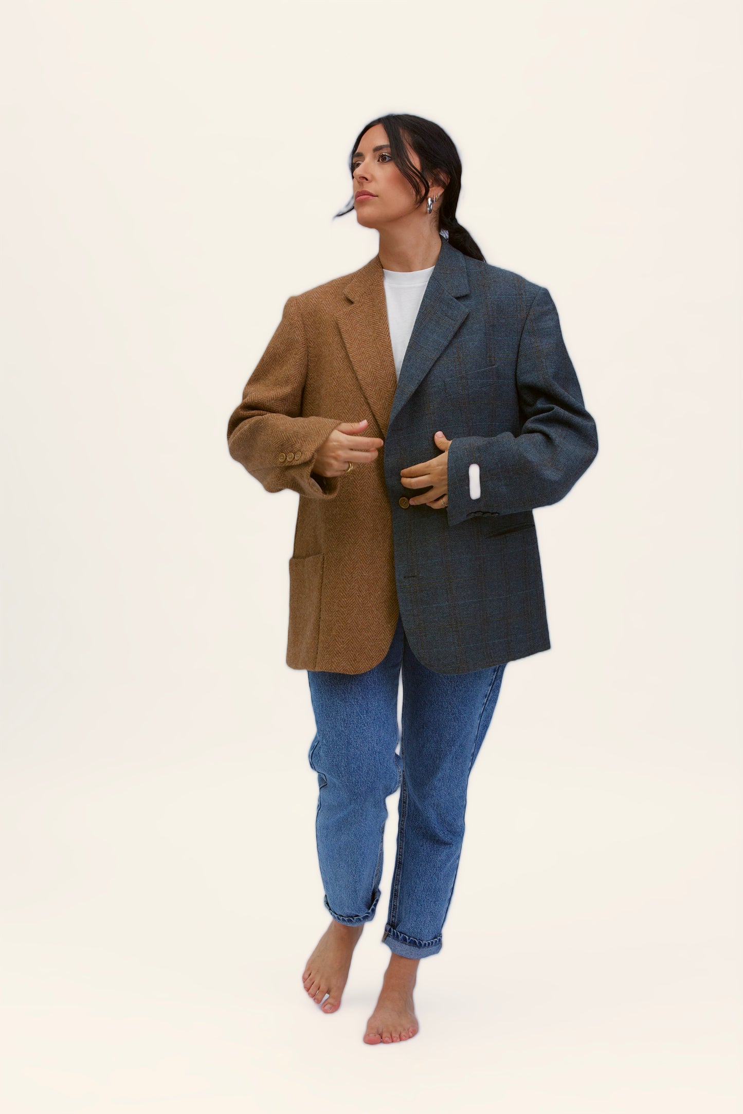 Stockholm linen shirt with bows