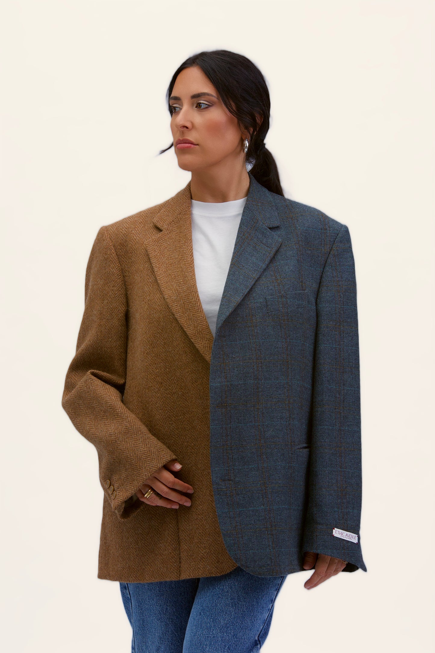 Stockholm linen shirt with bows