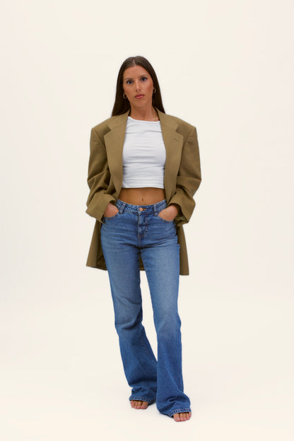 Stockholm linen shirt with bows