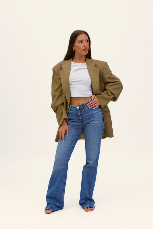 Blazer Vintage in lana | Cashmere beige