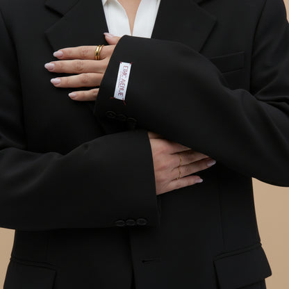 Blazer Vintage in lana | Nero